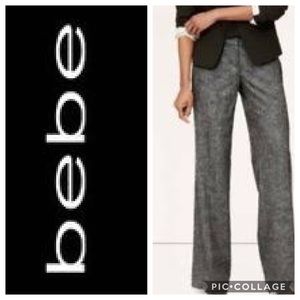 Bebe Black Tweed Pants